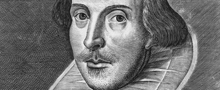 Martin Droeshout’s 1623 engraving of Shakespeare