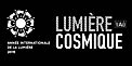 Cosmic Light Logo (white on black background, French)