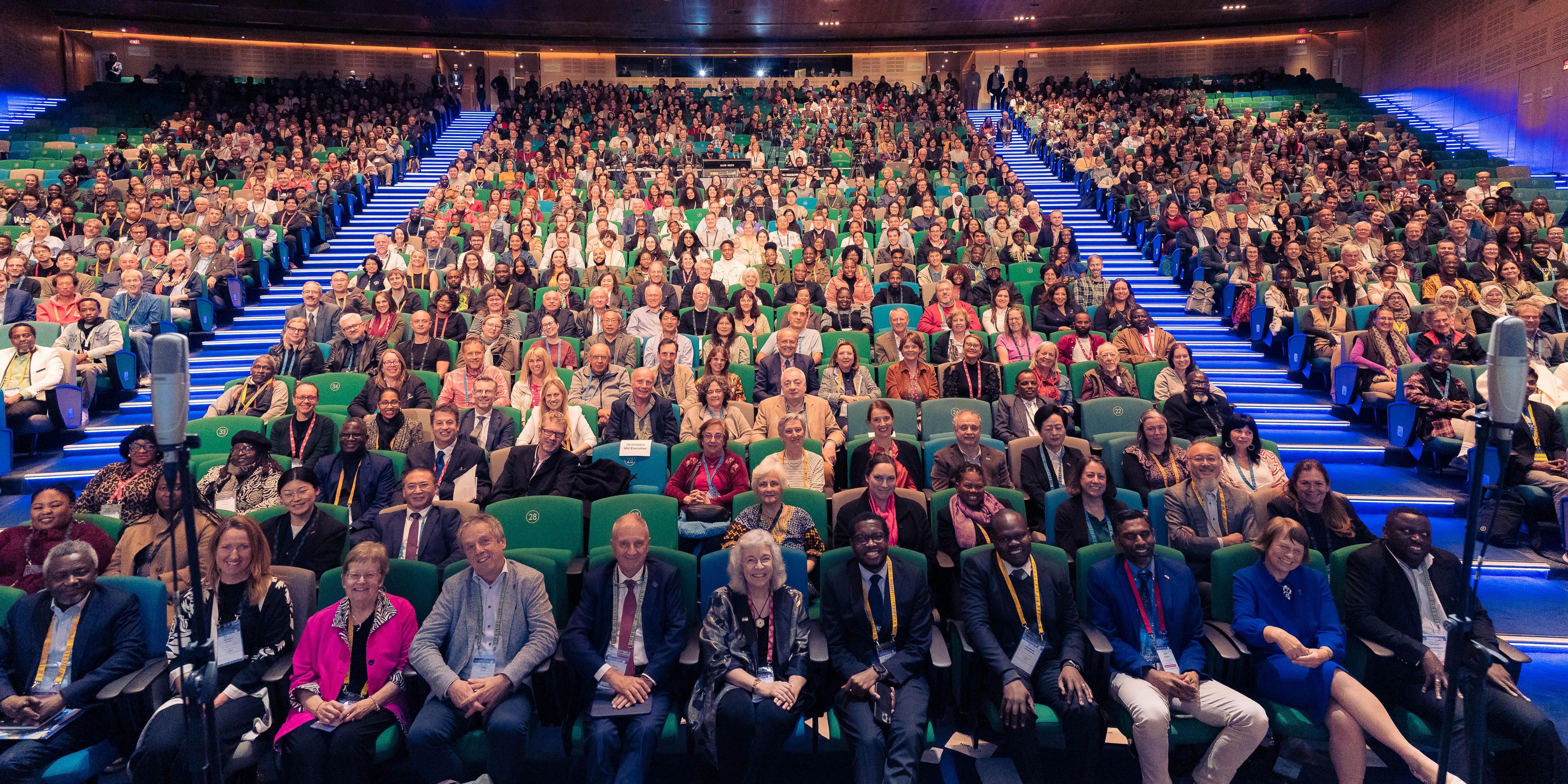 Group photo at IAU General Assembly hall 2024