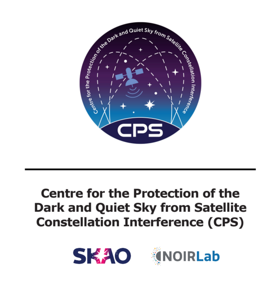 Logo of the Centre for the Protection of the Dark and Quiet Sky from Satellite Constellation Interference.