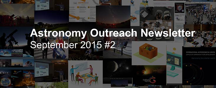 Astronomy Outreach Newsletter #13 (September 2015 #2)
