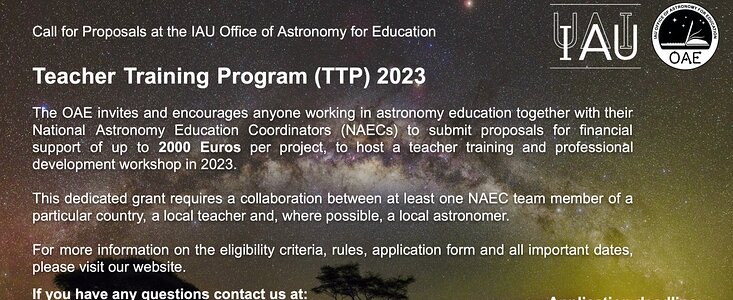 Poster for Teacher Training Program Workshops 2023