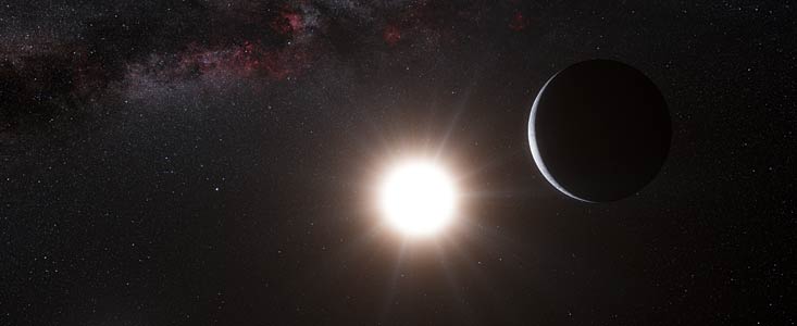 Artist’s impression of an exoplanet