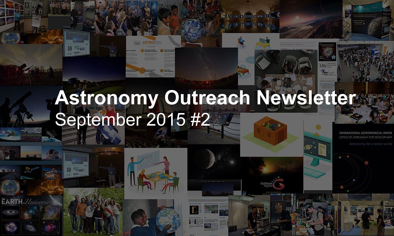 Astronomy Outreach Newsletter #13 (September 2015 #2)