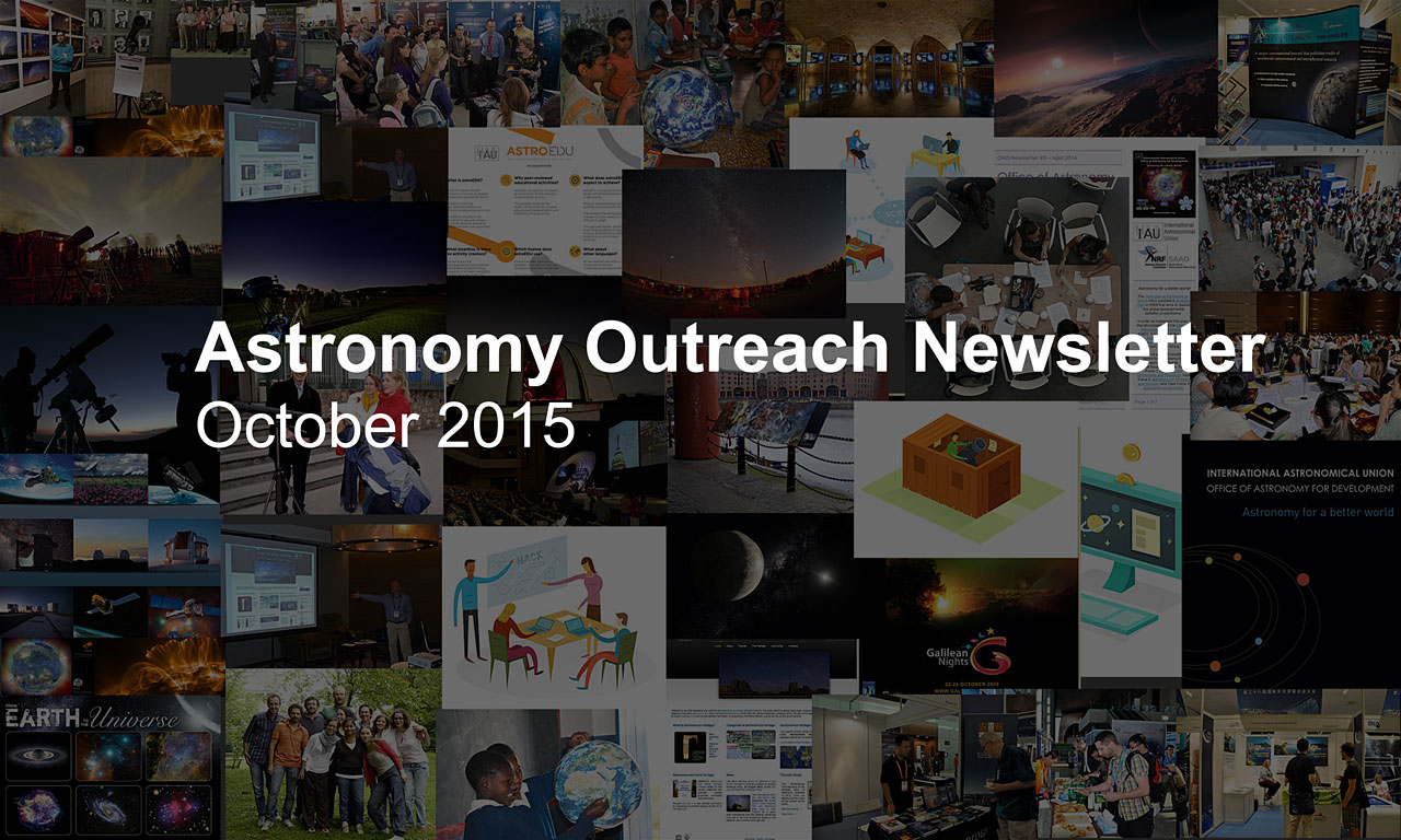 Astronomy Outreach Newsletter #14 (October 2015 #1)