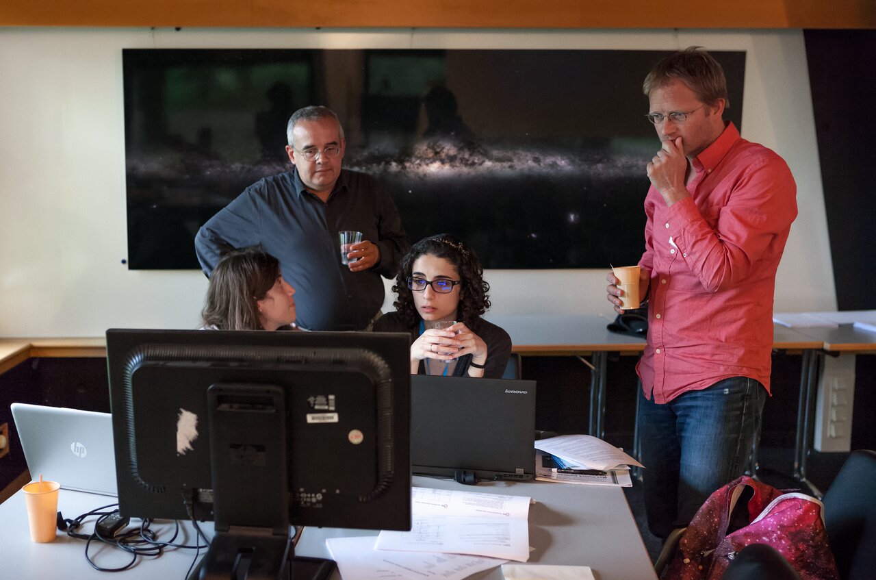 Group work at the ESO/Opticon Data Reduction School