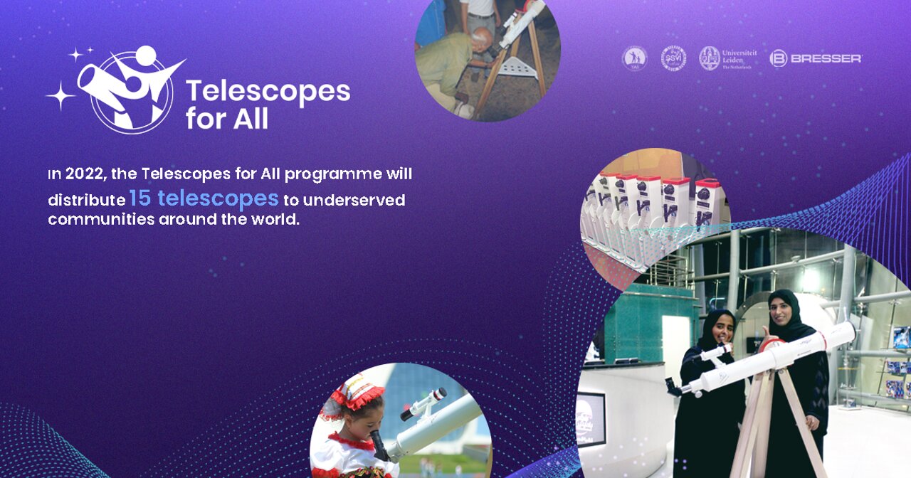 Telescopes for All 2022 banner