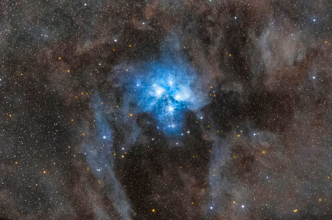 The Pleiades M45 with Majestic Dust