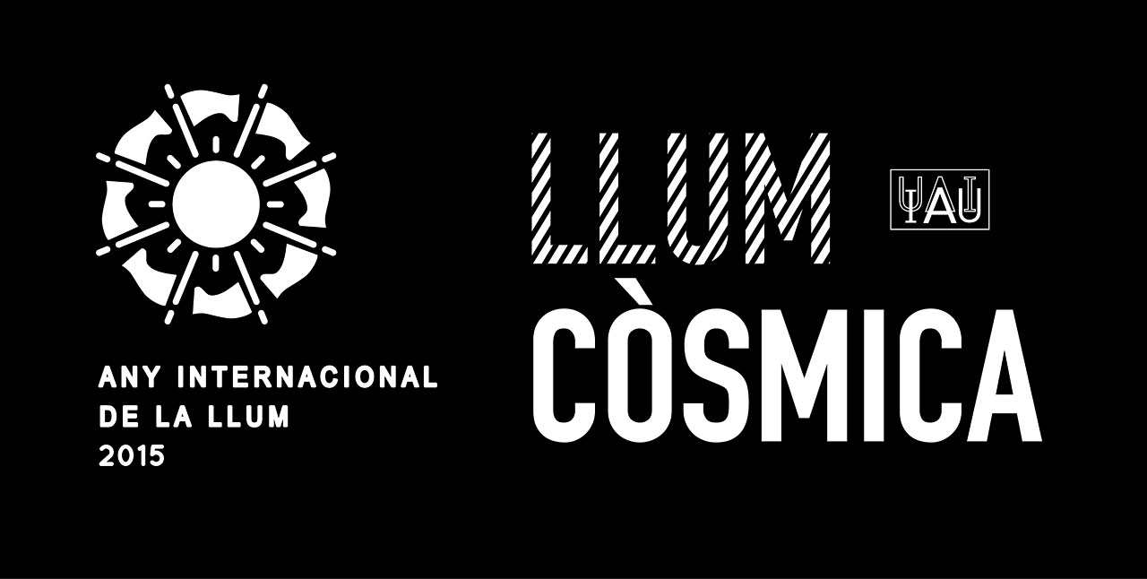 Cosmic Light Logo (white on black background, Catalan)