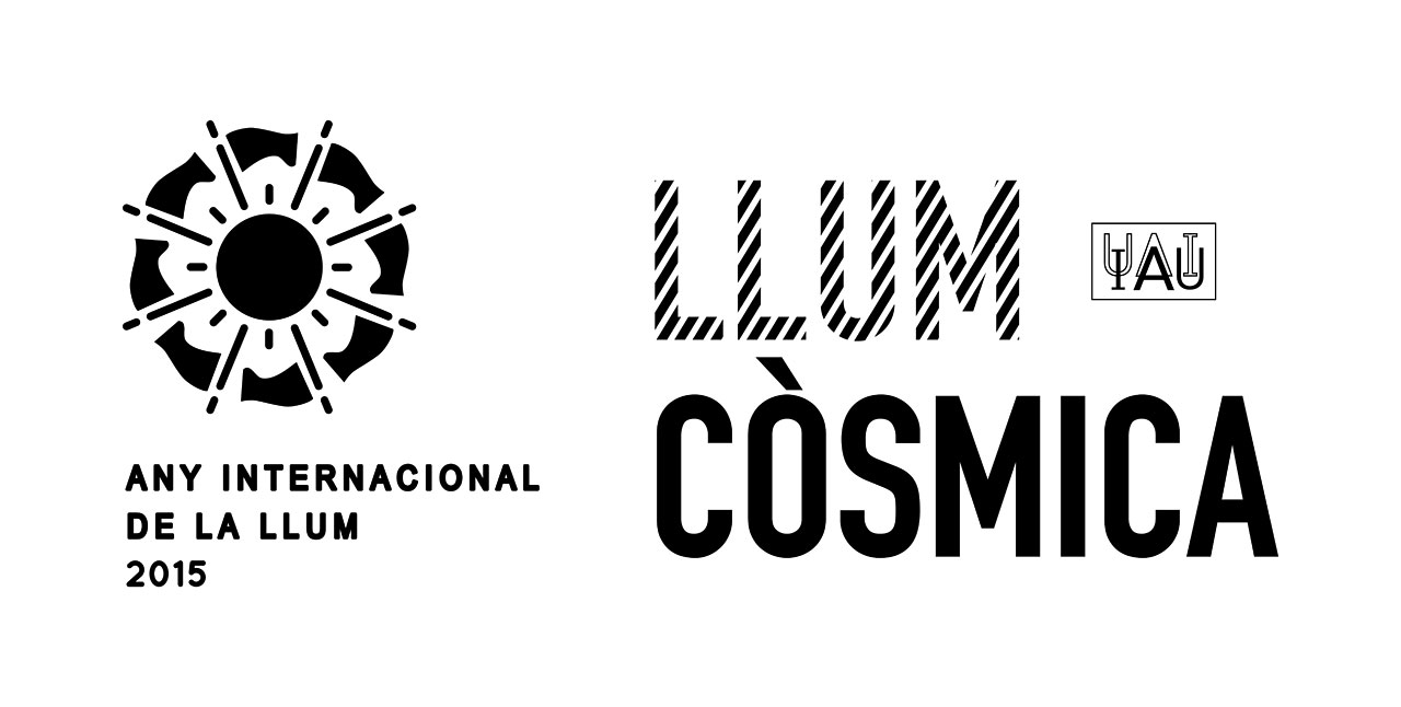 Cosmic Light Logo (black on white background, Catalan)