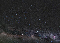 Cen-Lup-Cru-Panorama: Centaurus Carrying the Beast and Riding Along the Milky Way