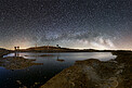 Milky Way over Mina de S. Domingos, Achada do Gamo, in Alentejo, Portugal
