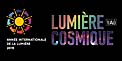 Cosmic Light Logo (color on black background, French)