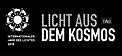 Cosmic Light Logo (white on black background, German)