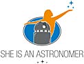 She is an Astronomer Logo