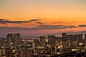 Honolulu at dusk