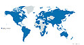 The IAU National Outreach Coordinators (NOCs) map